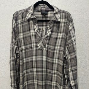 Lane Bryant Flannel Print Blouse